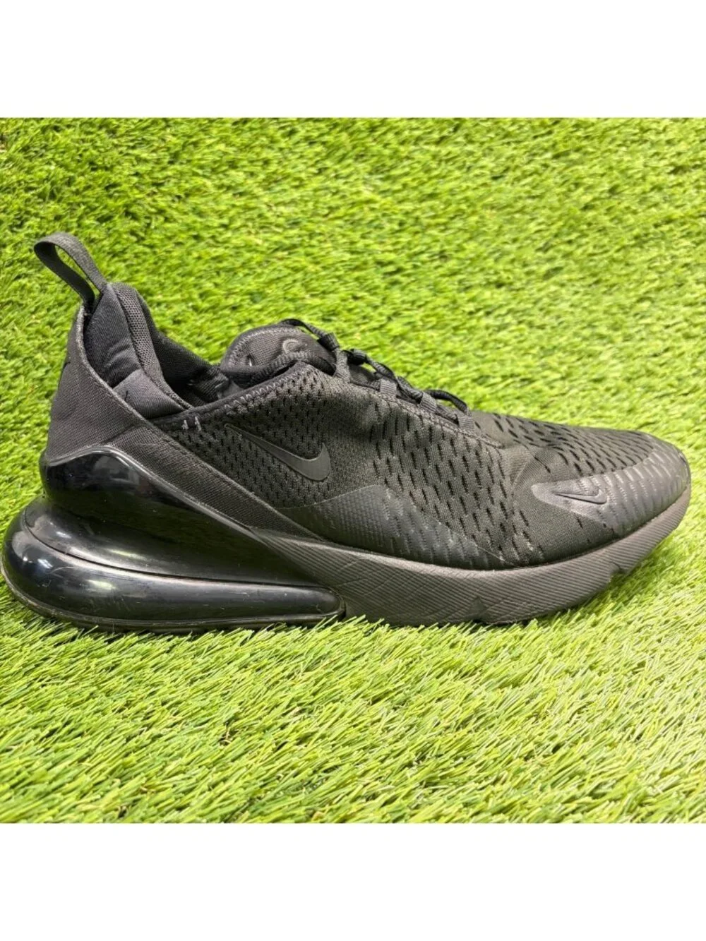 Nike Air Max 270 Mens Size 13 Black Athletic Running Walking Shoes Sneakers